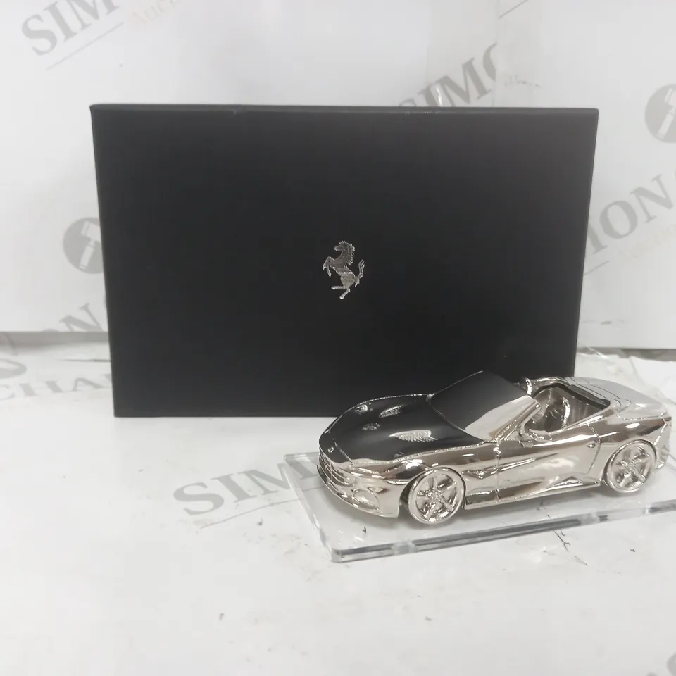 FERRARI SILVER MODEL DECORATION 