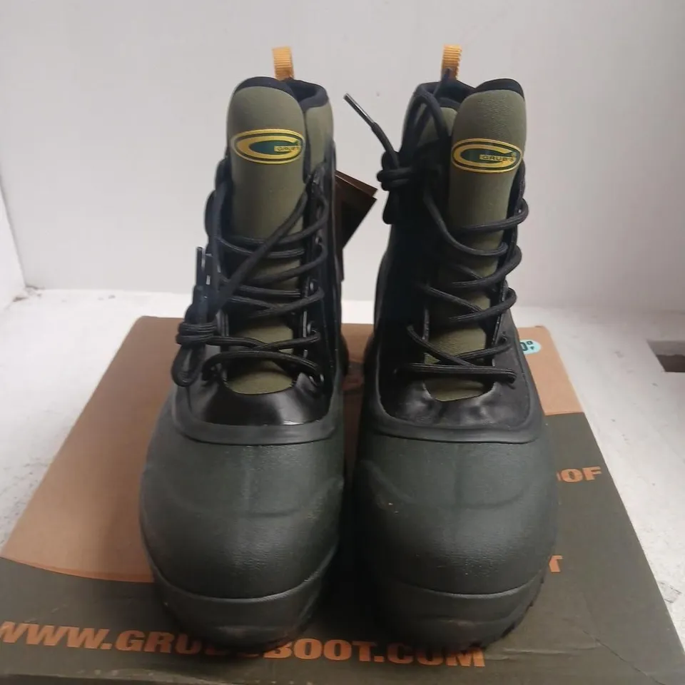 GRUB'S PTARMIGAN 5.0 PREMIUM FIELD BOOT MOSS/BLACK – PAIR  SIZE 7