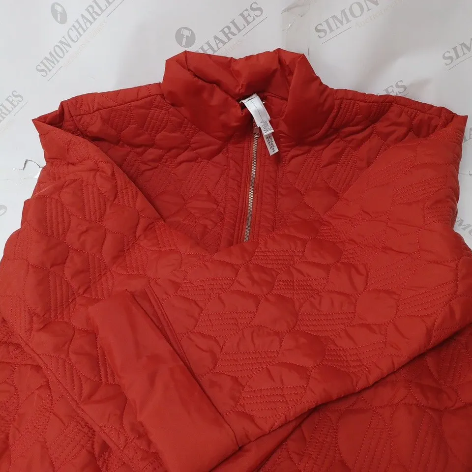 MARLA WYNNE QUILT TOGGLE COAT RUSSET SIZE XL