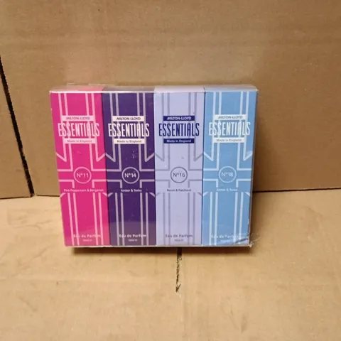 SEALED MILTON LLOYD ESSENTIALS SET OF 4 50ML EAU DE PARFUMS