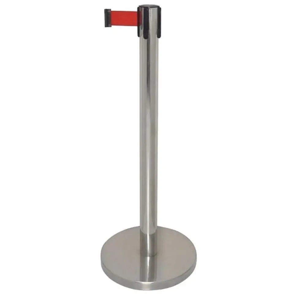 BRAND NEW BOLERO POLISHED BARRIER WITH RED STRAP 3M