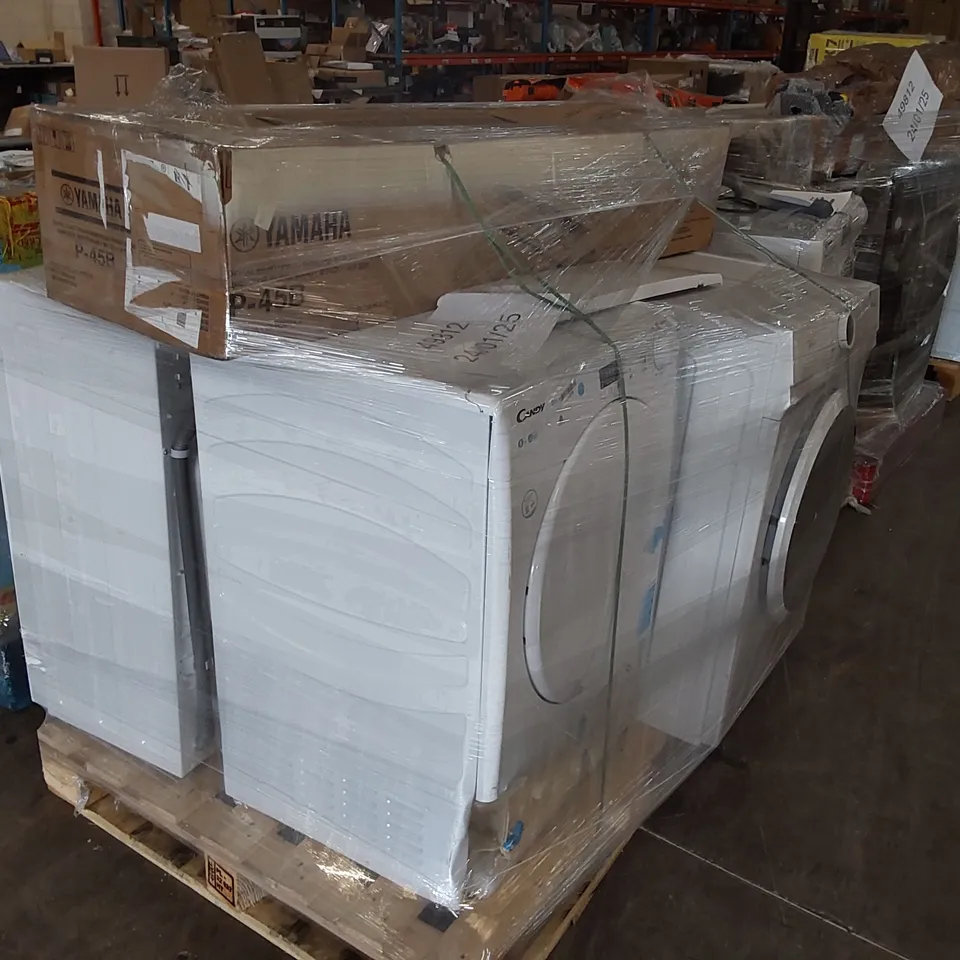 PALLET OF APPROXIMATELY 5 UNPROCESSED RAW RETURN HOUSEHOLD AND ELECTRICAL GOODS TO INCLUDE;