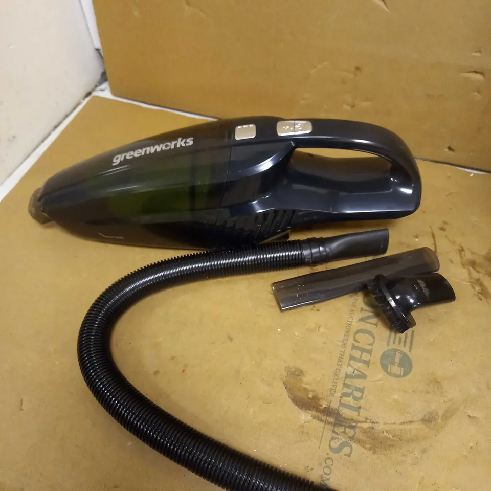 GREENWORKS BATTERY HAND VACUUM CLEANER