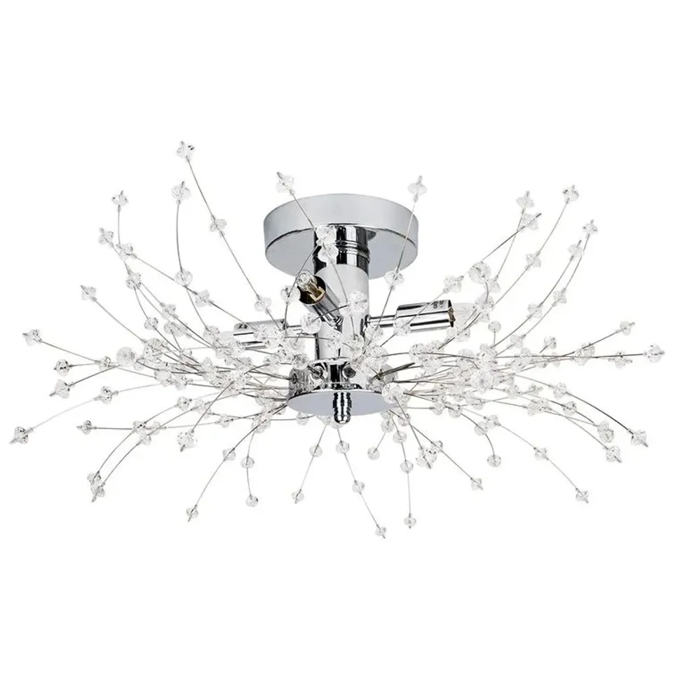 BOXED MINSTRETTA 4-LIGHT SEMI FLUSH MOUNT