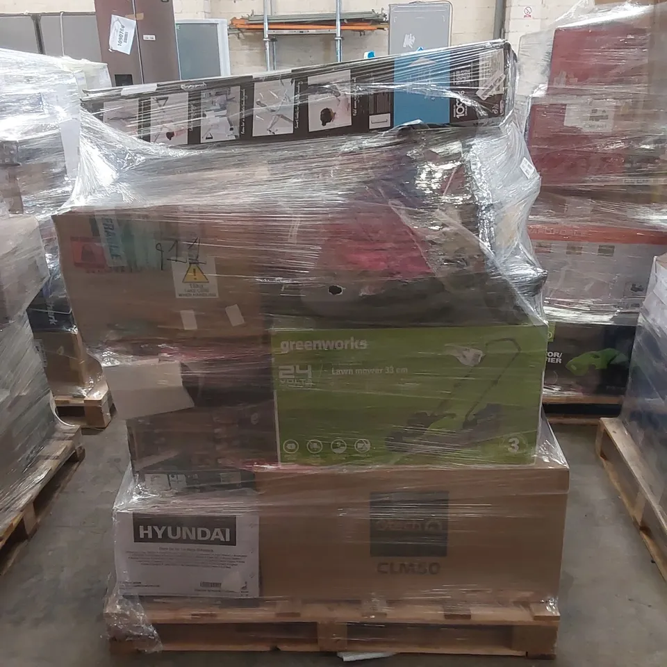 PALLET OF APPROXIMATELY 19 UNPROCESSED RAW RETURN HOUSEHOLD AND ELECTRICAL GOODS TO INCLUDE;
