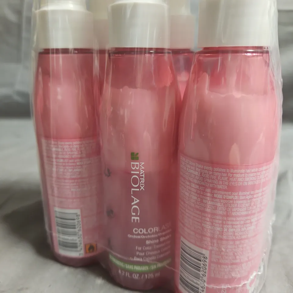 MATRIX BIOLAGE COLORLAST SHINE SHAKE – 6 X 125ML PACK FOR COLOUR-TREATED HAIR