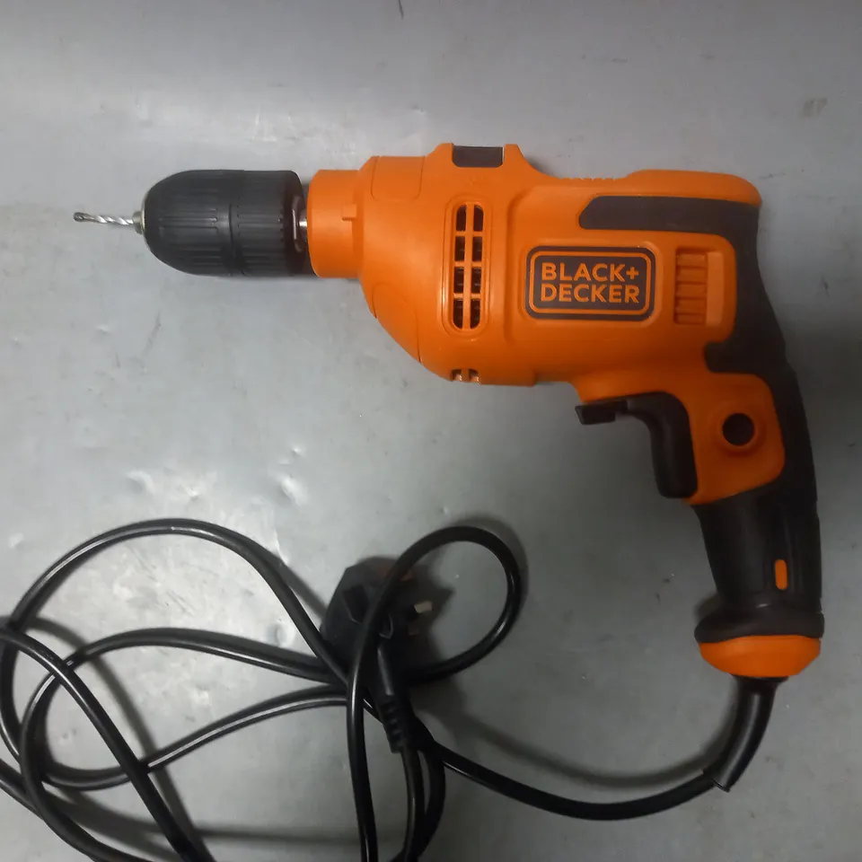 BOXED BLACK+DECKER 500W HAMMER DRILL 