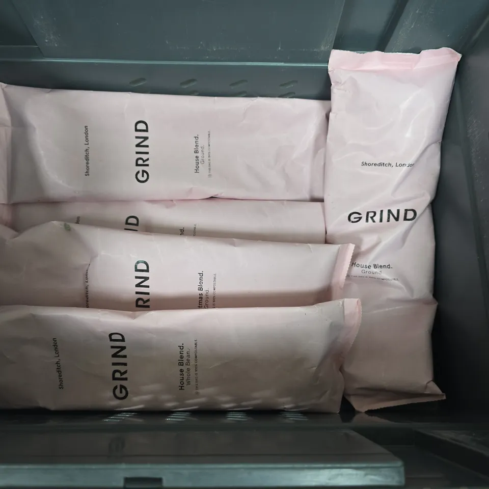 LOT OF 10 ASSORTED GRIND 227G COFFEE PACKS IN VARIOUS FLAVOURS