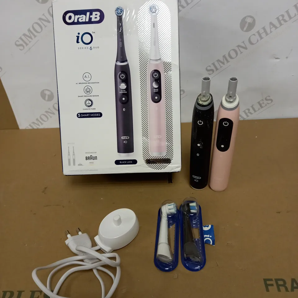 ORAL-B IO SERIES 6 DUO ELECTRIC TOOTHBRUSH SET