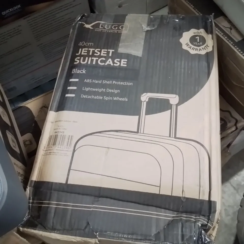 BOXED LUGG - 40CM JETSET SUITCASE BLACK