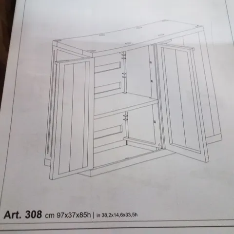 BOXED VIDAXL 3 DRAWER CABINET 