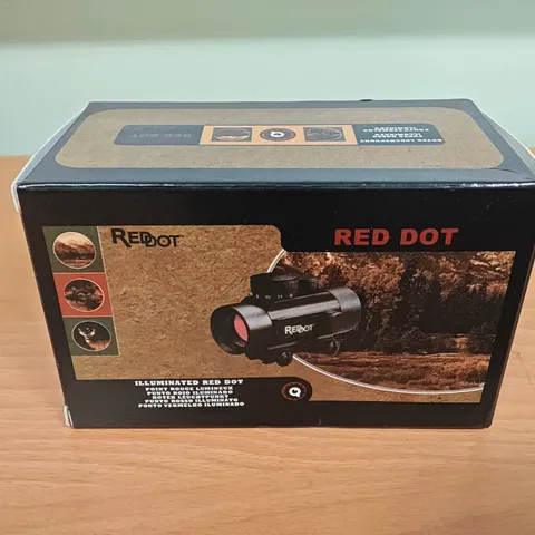 RED DOT SIGHT WITH MOUNTING BRACKET & ACCESSORIES – BOXED