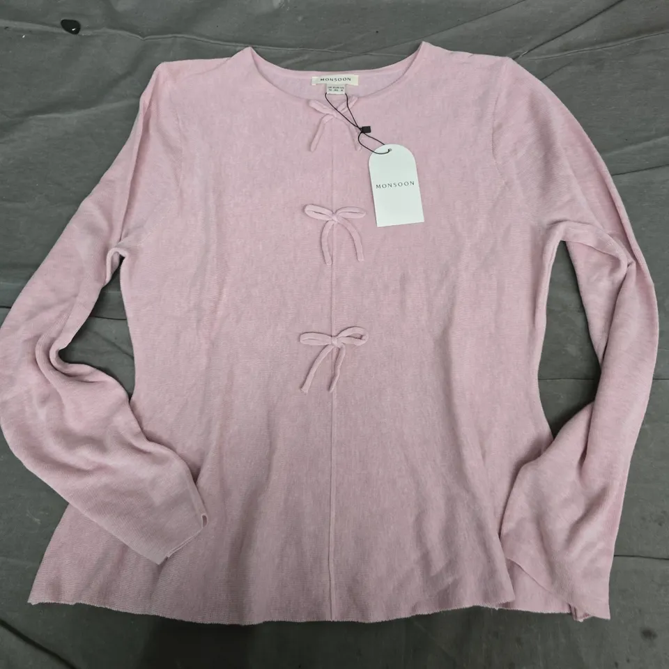 MONSOON PAULA TOP IN BLUSH PINK - 12