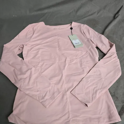 MINT VELVET PINK LAYERING CREW NECK TOP – UK SIZE S (CHIANTI)