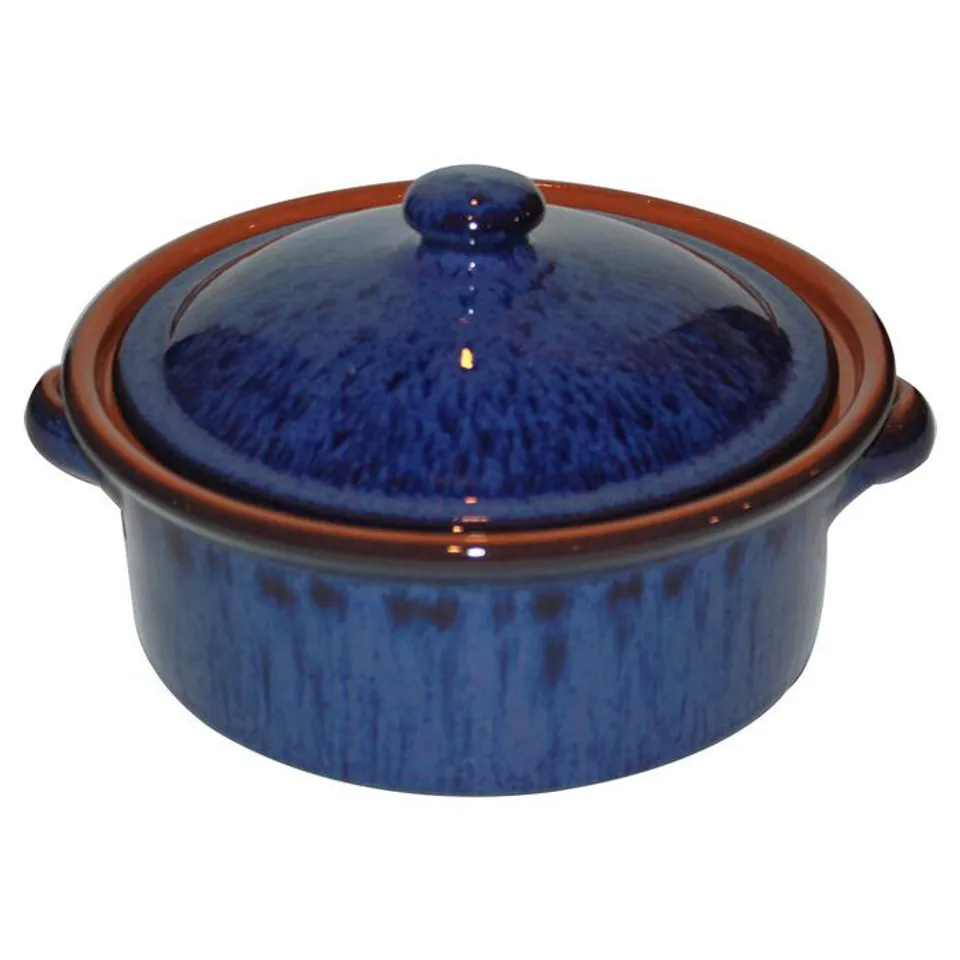 BOXED ABADIE TERRACOTTA ROUND CASSEROLE 