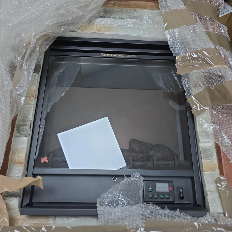 UNBRANDED ELECTRIC FIREPLACE WITH DECORATIVE SURROUND 