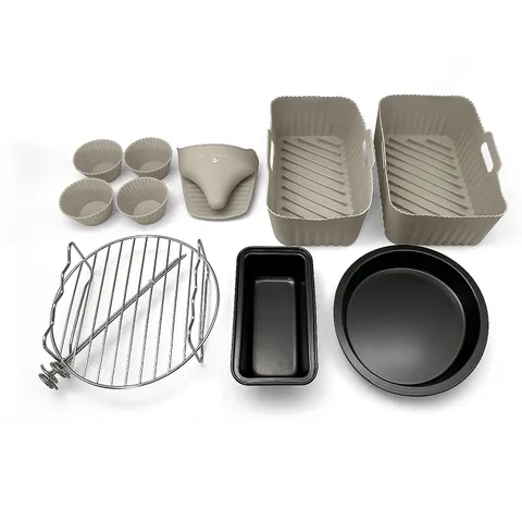 COOK'S ESSENTIALS 10 PIECE AIR FRYER ACCESSORY BUNDLE
