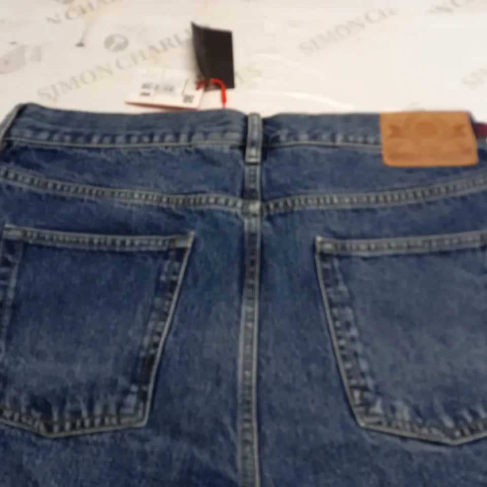 SUPERDRY HIGH RISE STRAIGHT BLUE JEANS - 32/30