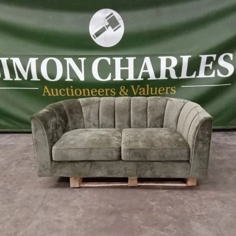 GUILD 2 SEATER FABRIC SOFA - OLIVE