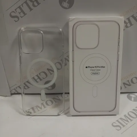 BOXED IPHONE 15 PRO MAX CLEAR CASE WITH MAGSAFE