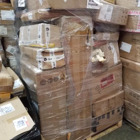 PALLET CONTAINING ASSORTED PRODUCTS INCLUDING ROWING MACHINE, 22" MICROWAVE OVEN SHELF, AISLE LAMP