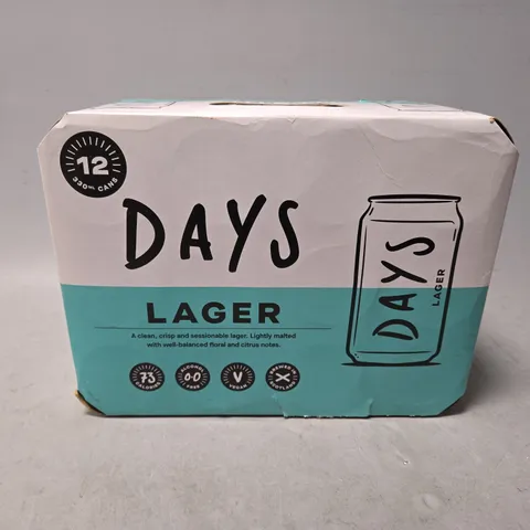 BOXED PACK OF 12 DAYS LAGER 