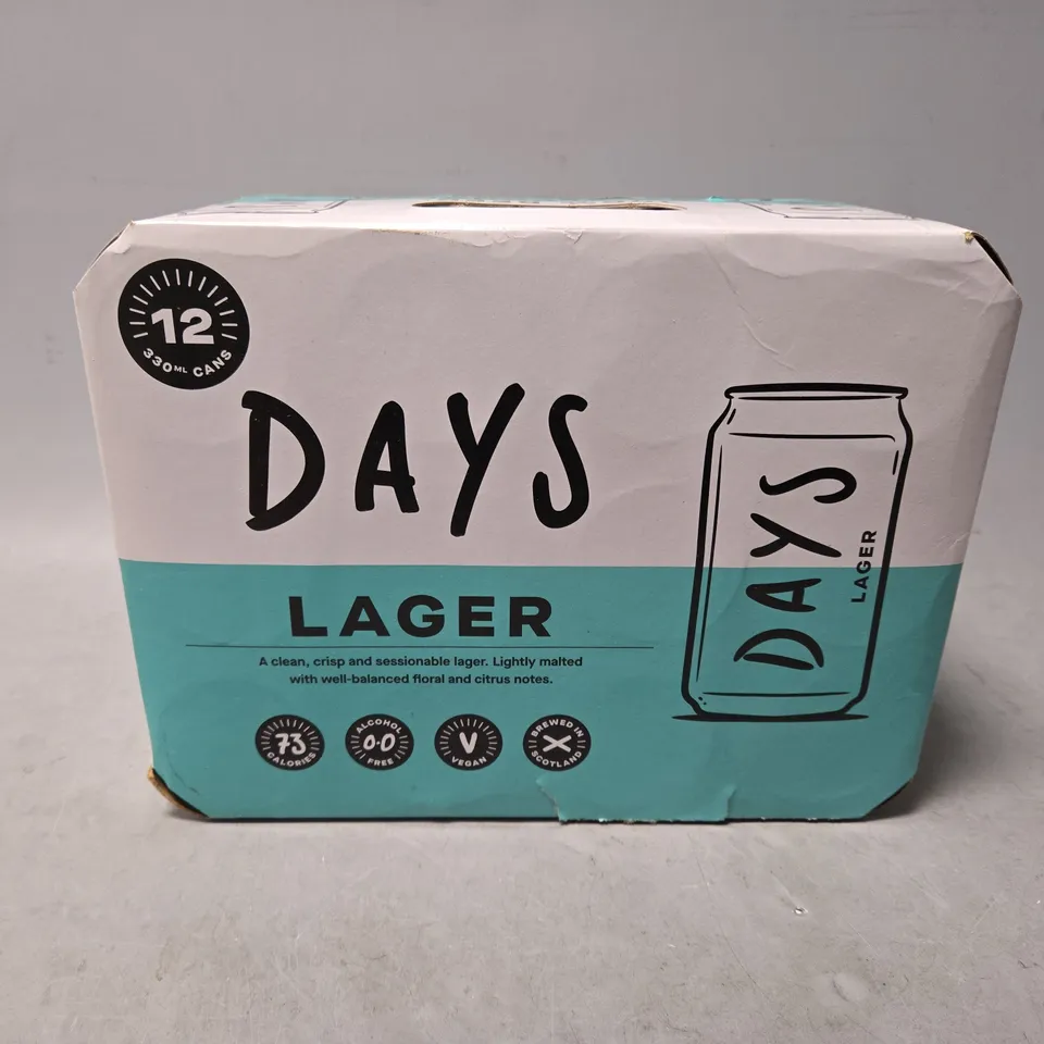 BOXED PACK OF 12 DAYS LAGER 