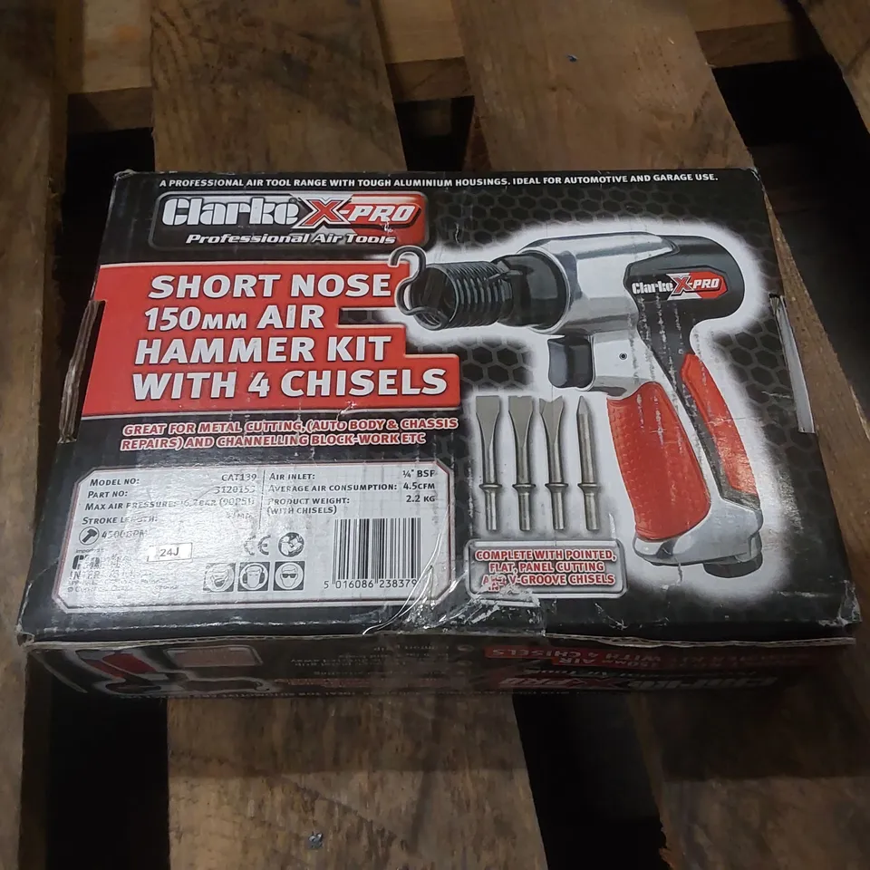 BOXED CLARKE X-PRO CAT139 PROFESSIONAL 150MM AIR HAMMER