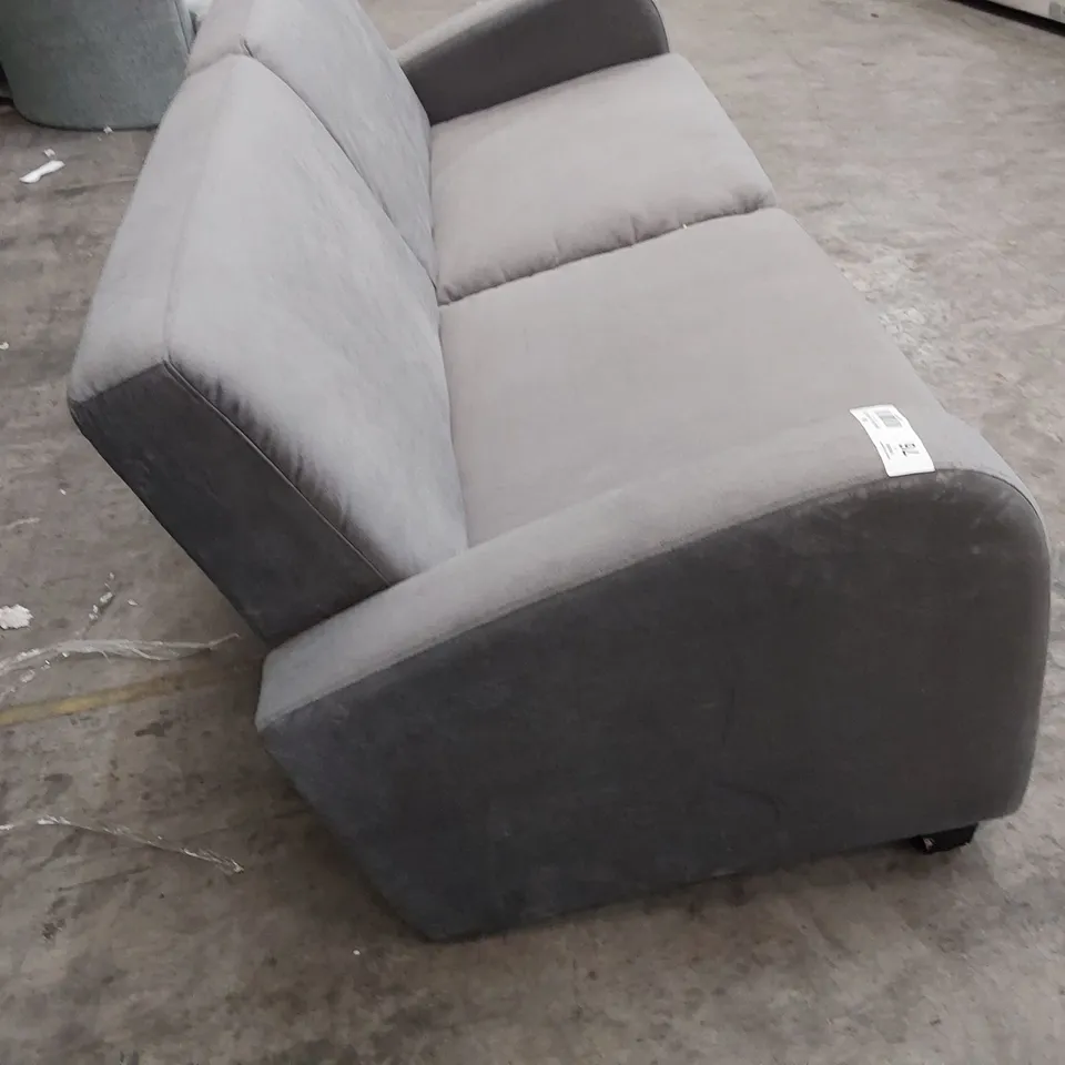 QUALITY DESIGNER 2 SEATER SOFA GREY FABRIC