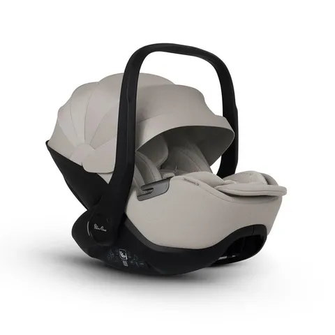 BOXED SILVER CROSS GLIDE PLUS 360 CAR SEAT IN NATURAL TAUPE