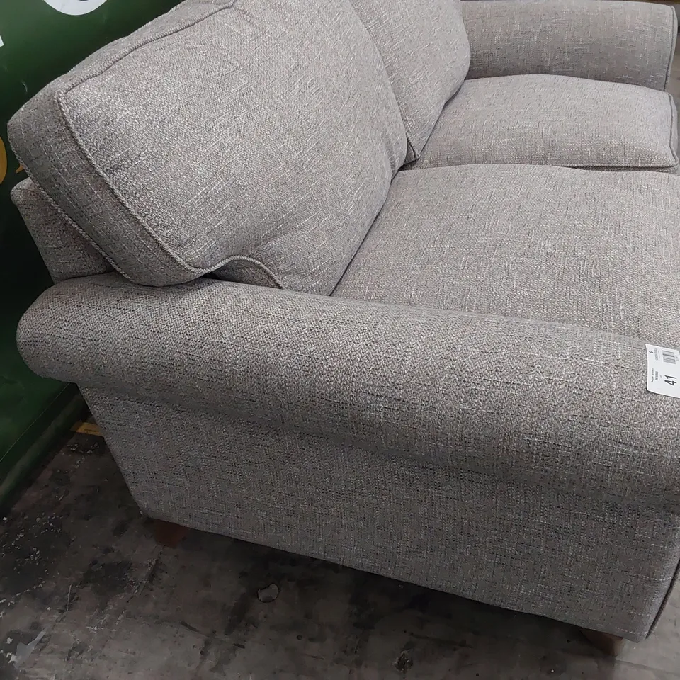 QUALITY BRITISH MADE LOUNGE Co THREE SEATER SOFA GREY FABRIC 