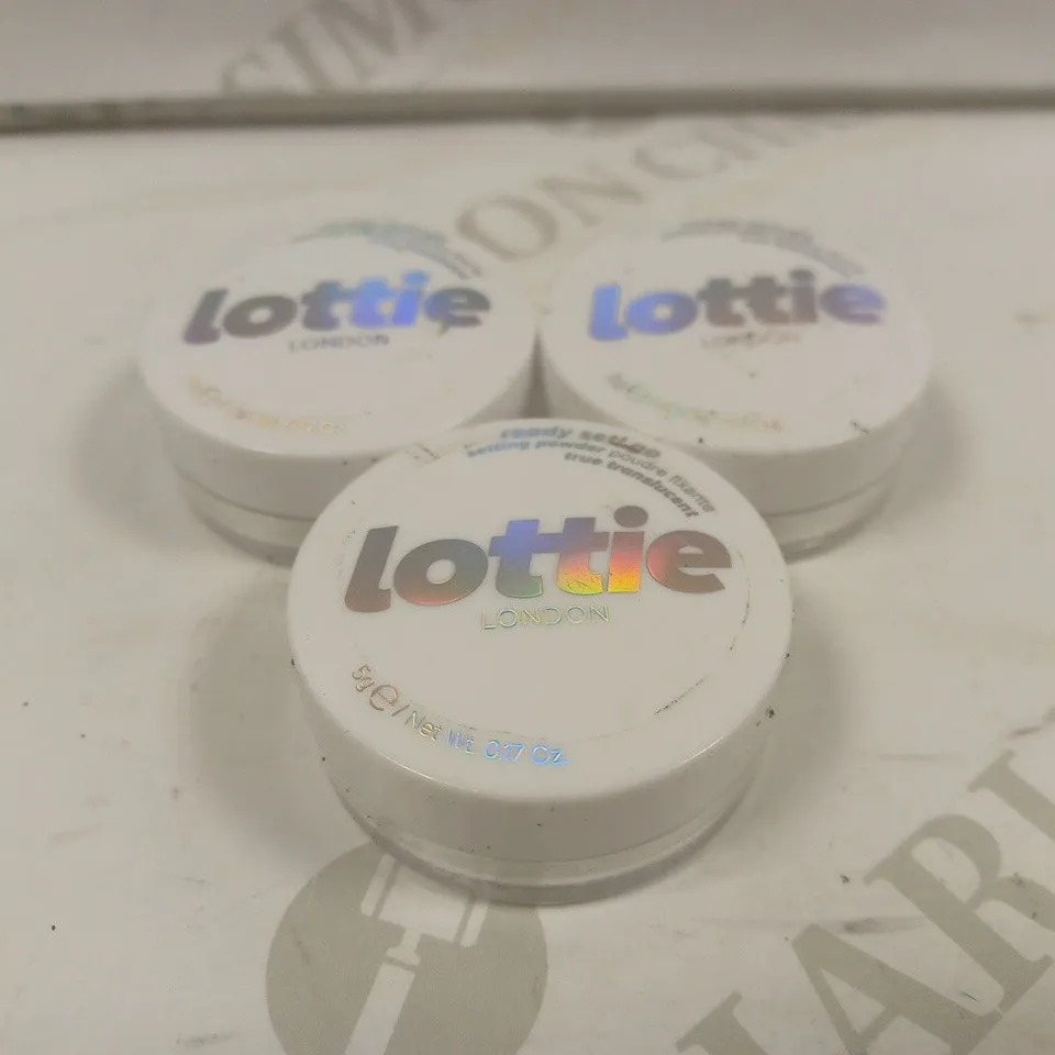 BOX OF APPROX 20 LOTTIE LONDON READY SET! GO SETTING POWDER #TRUE TRANSLUCENT 