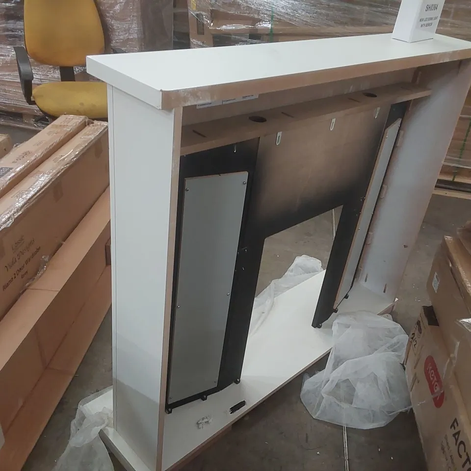 BOXED FIREPLACE SURROUND WITH LED LIGHTS