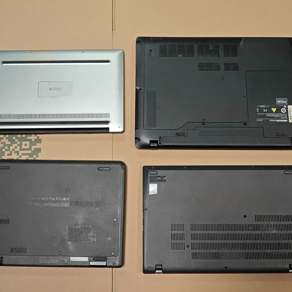 LOT OF 4 ASSORTED UNBOXED LAPTOPS TO INCLUDE DELL XPS AND THINKPAD RYZEN PRO 7