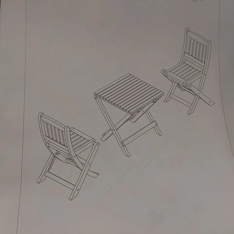 BOXED VIDAXL MINI BISTRO SET