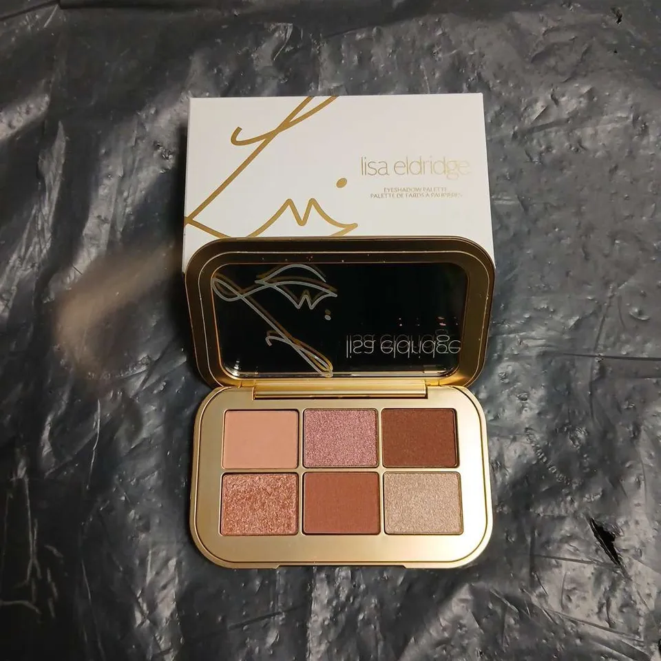 LISA ELDRIDGE EYESHADOW PALETTE – GOLD CASE, 6 SHADES, BOXED