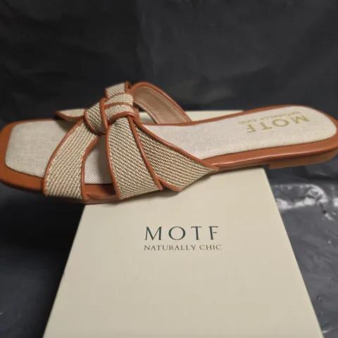 SHEIN MOFT NATURALLY CHIC CROSS-STRAP SANDALS – WOMEN'S, BEIGE/TAN SIZE 38