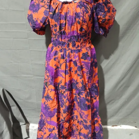 ANTHROPOLOGIE PUFF SLEEVED DRESS - XS
