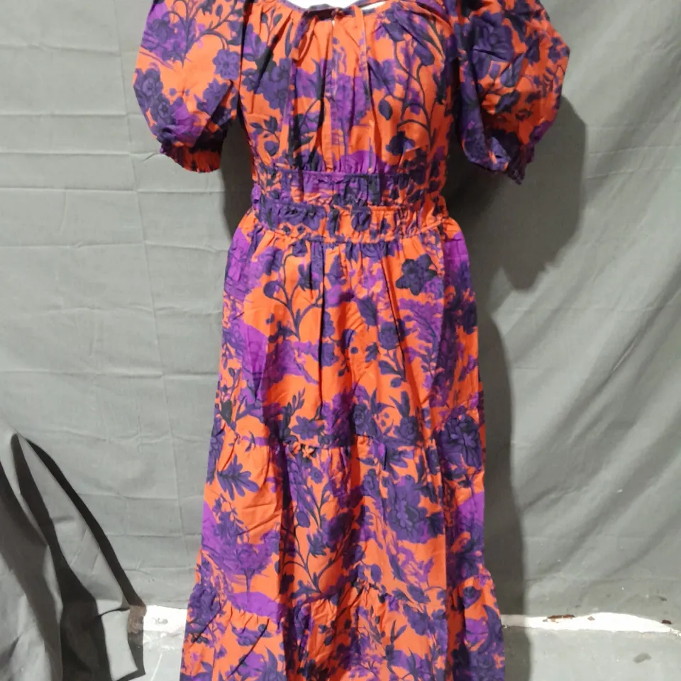 ANTHROPOLOGIE PUFF SLEEVED DRESS - XS