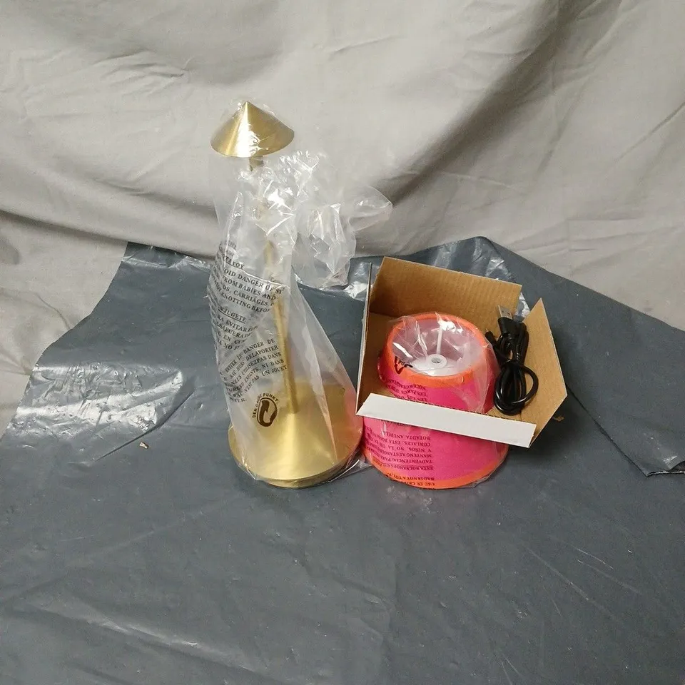 HOME STORIES SET OF TWO 2-IN-1 LAMPS WITH REMOVABLE LAMPSHADE