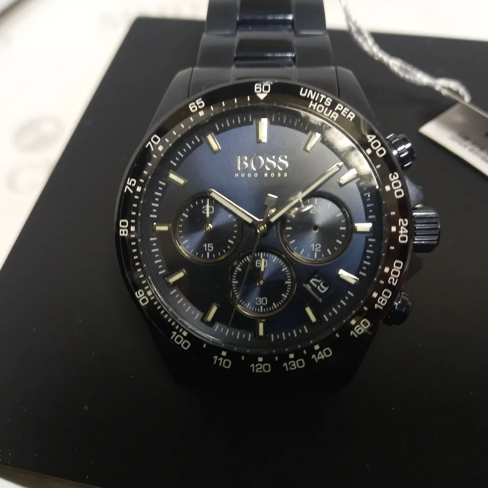HUGO BOSS HERO SPORT LUXE BLUE SUNRAY CHRONOGRAPH WATCH RRP £449
