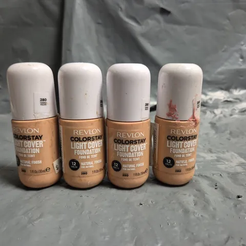 LOT OF APPROXIMATELY 58 REVLON COLOURSTAY LIGHT COVER 30ML FOUNDATIONS - 280 TAWNY FAUVE