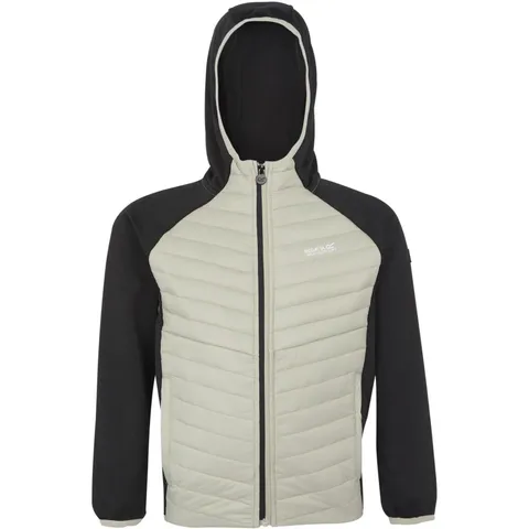 BRAND NEW REGATTA KIDS' KIELDER HYBRID VIII JACKET - BLACK/ABBYSTONE SIZE UK 3-4 YEARS