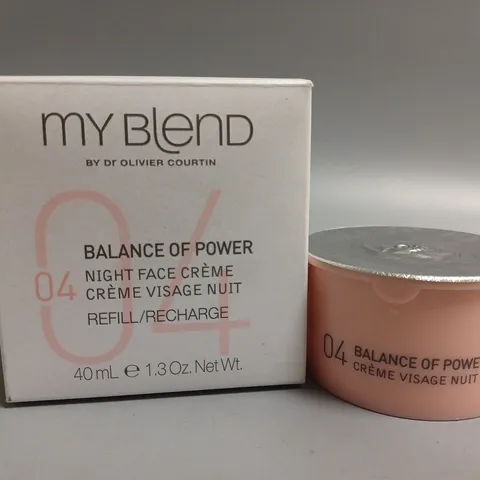 BOXED MYBLEND BALANCE OF POWER 04 NIGHT FACE CREAM (40ml)