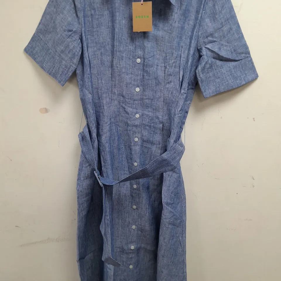 BODEN BELTED LONG LINE DRESS - UK 10 R