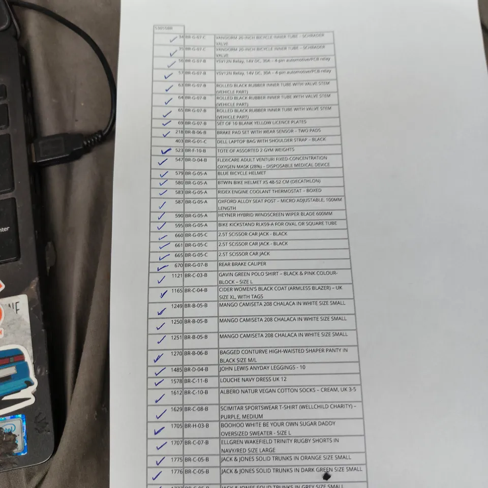 WHOLESALE & JOB LOT – ASSORTED CLOTHING, BIKE HELMETS & AUTOMOTIVE TOOLS