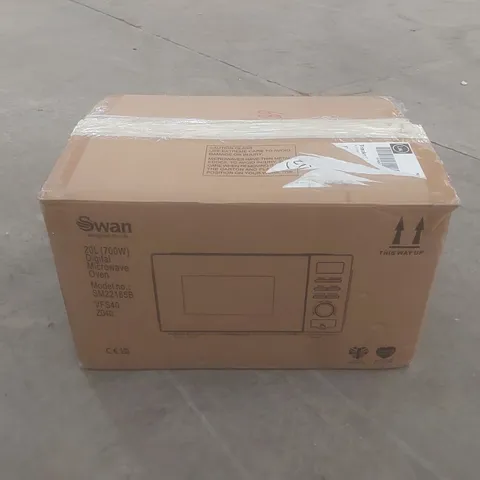 BOXED SWAN 20L DIGITAL MICROWAVE OVEN - SM22185B