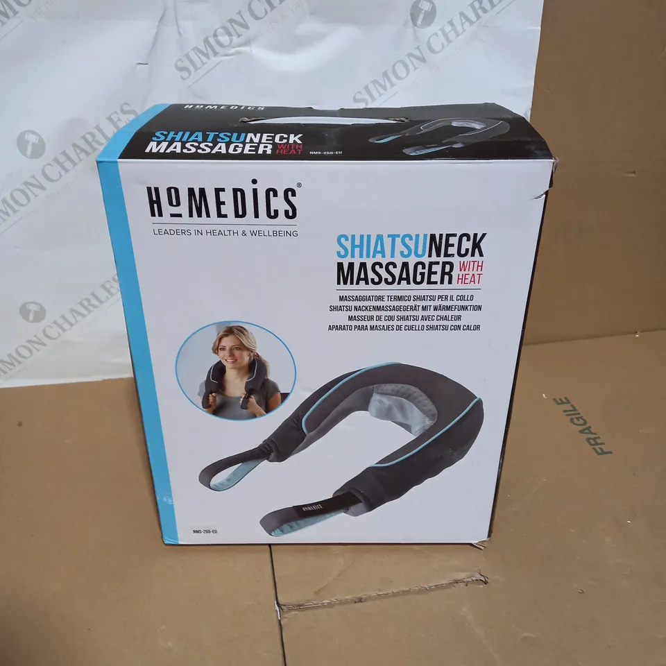 BOXED HOMEDICS SHIATSU NECK MASSAGER WITH HEAT NMS-255-EU