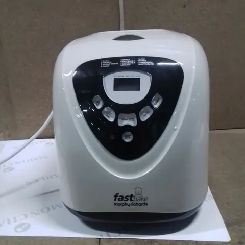BOXED MORPHY RICHARDS FAST FASTBAKE BREAD MAKER