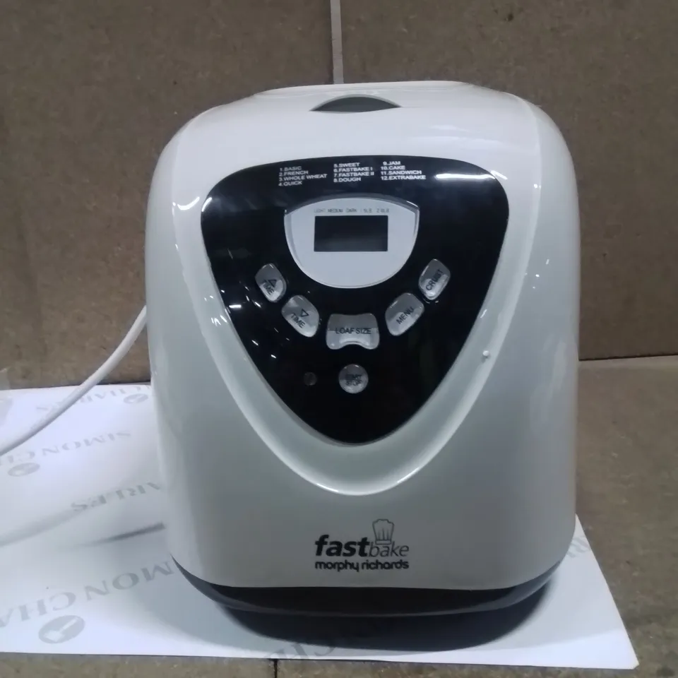 BOXED MORPHY RICHARDS FAST FASTBAKE BREAD MAKER